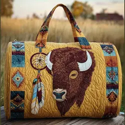 Bolso de pesca acolchado con correa y diseño caballo-vaca