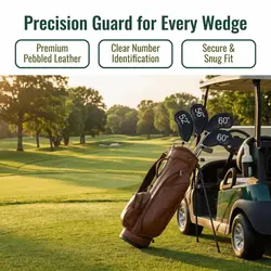 Funda para palo de golf wedge PU piel lychee con forro suave