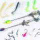 FREE FISHER Caja de aparejos Alabama con jig head y vinilos - imagen 2