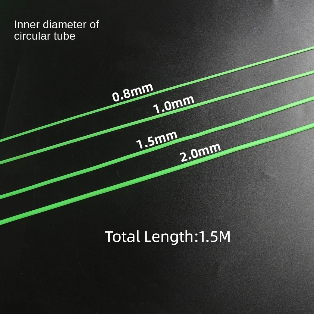 Tubo luminoso de silicona verde para pesca nocturna