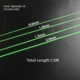 Tubo luminoso verde para pesca nocturna de silicona antidesgaste - imagen 2