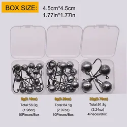 MrLurion Anzuelos Jig Head con púas para vinilo