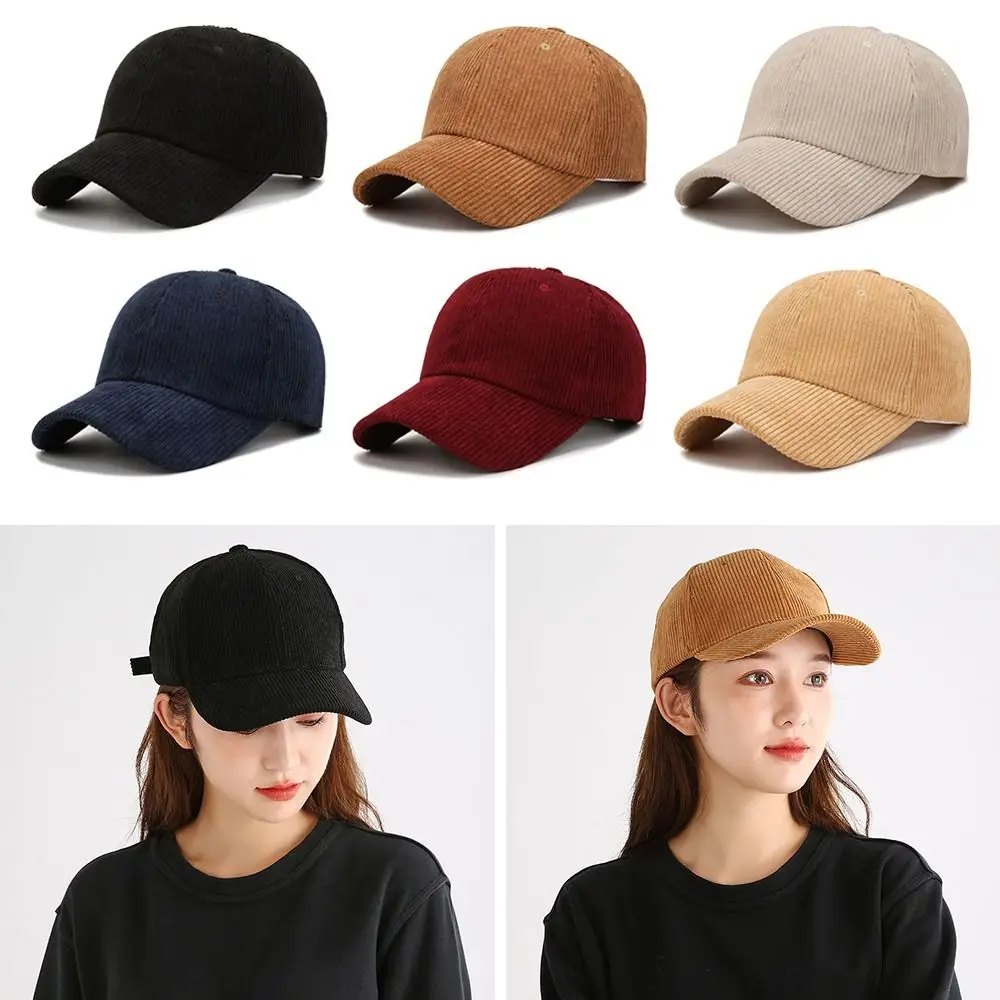 Gorra de béisbol ajustable de pana para sol al aire libre - imagen 4