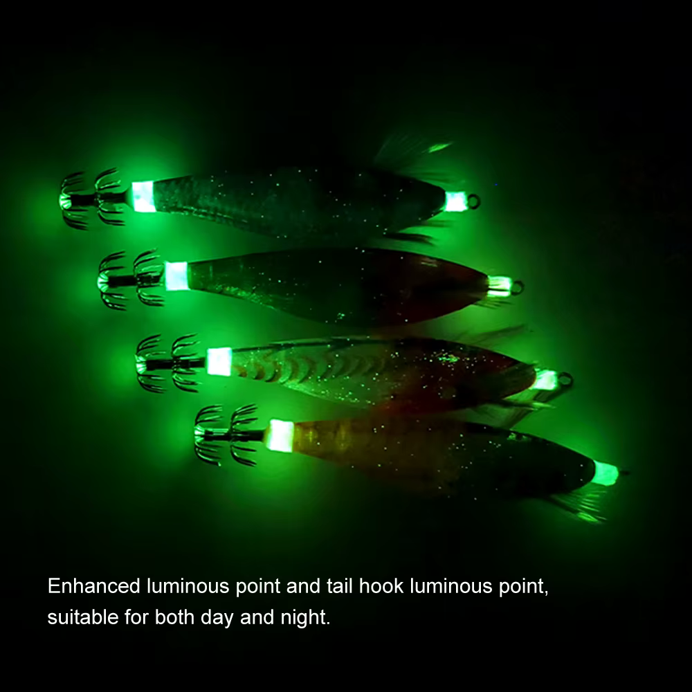 Crankbait marino para calamares y sepias - Señuelo camarón eficaz - imagen 2