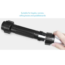 Conector de plástico negro para palas de kayak y remos y SUP