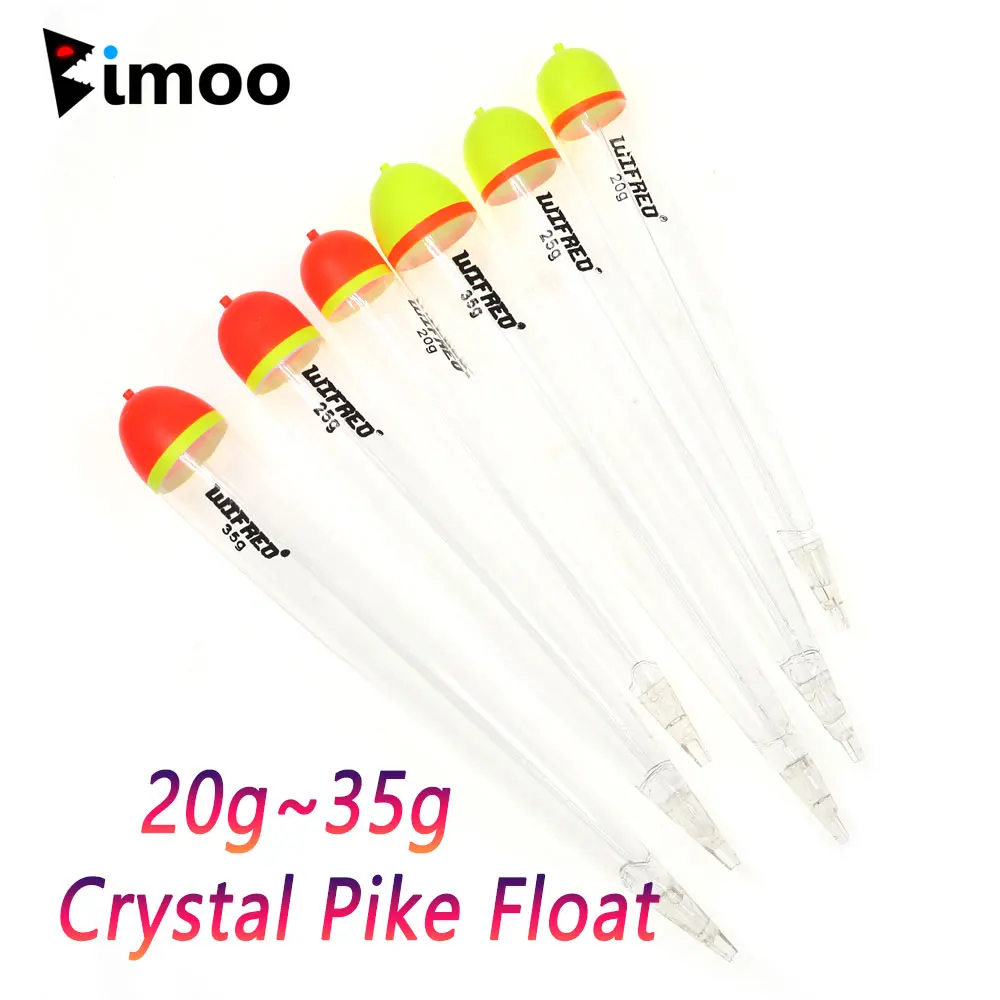 Bimoo Flotadores ponderados para salmón y Steelhead cristalino