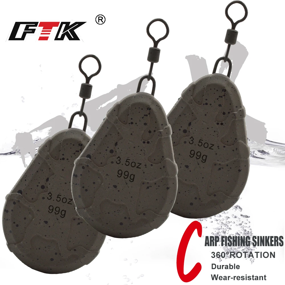 FTK Plomos giratorios para carpa con rotación en pesca de fondo - imagen 5