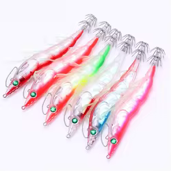 Señuelo luminoso para calamar 3D con patas de silicona