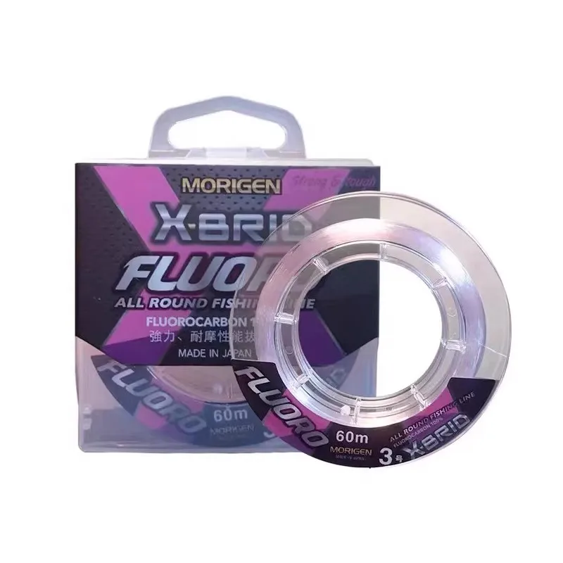 Línea de pesca fluorocarbono MORIGEN X-BRID 100% original Japón - imagen 3