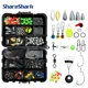 Accesorios de pesca ShareShark con luz nocturna y caja portátil