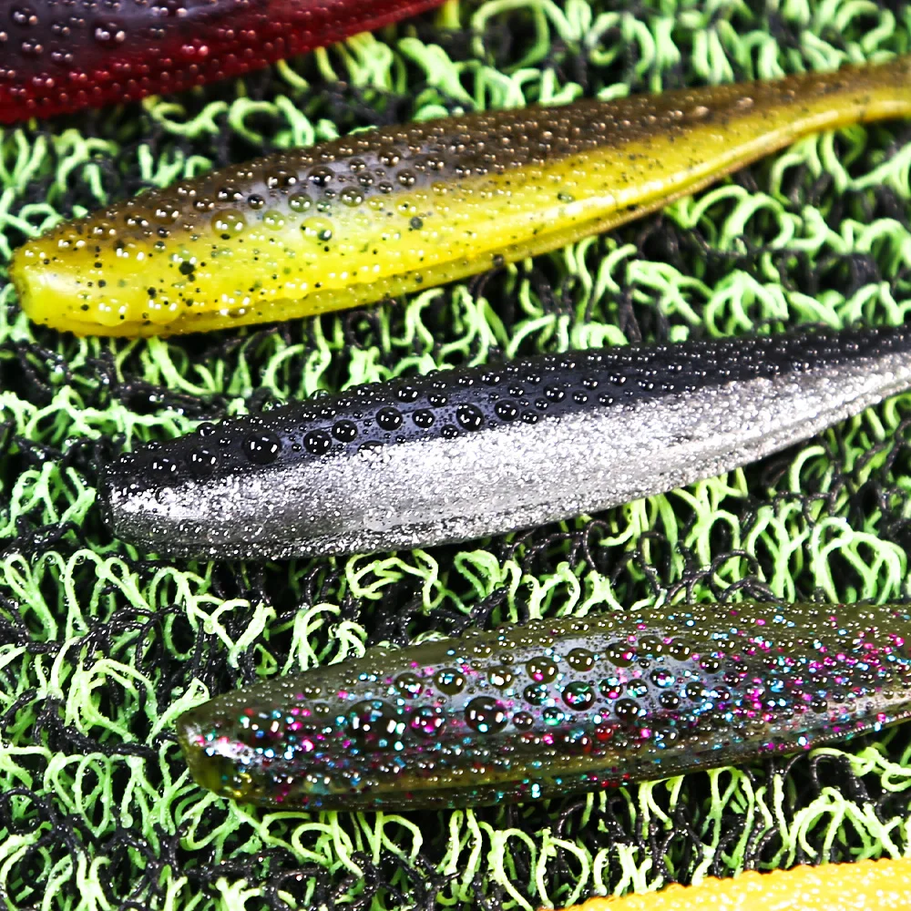 BU Señuelos Blandos gusano cola en T para lubina - olor añadido - imagen 5
