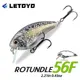 LETOYO Crankbait para lucio Minnow negro con labio