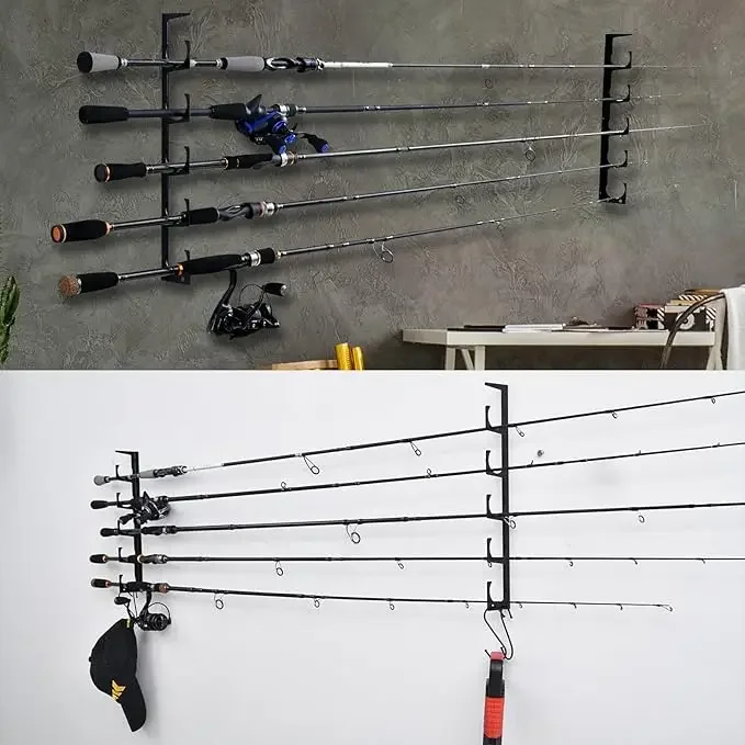 Portacañas de pared Goture – Soporte antideslizante con ganchos S - imagen 3