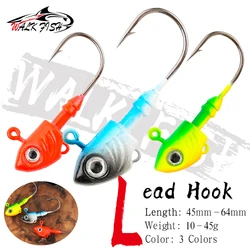 Anzuelos cabeza de plomo WALK FISH para vinilo y lombriz
