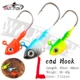 Walk Fish Anzuelos Jig Head con ojos 3D para lombriz y lubina - imagen 3