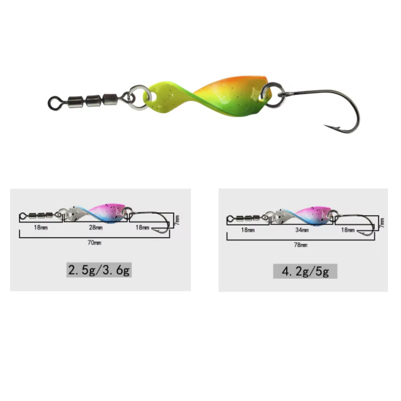 Swolfy Cuchara Spinner para Trucha y Lubina - Señuelo Jigging Metal - imagen 4