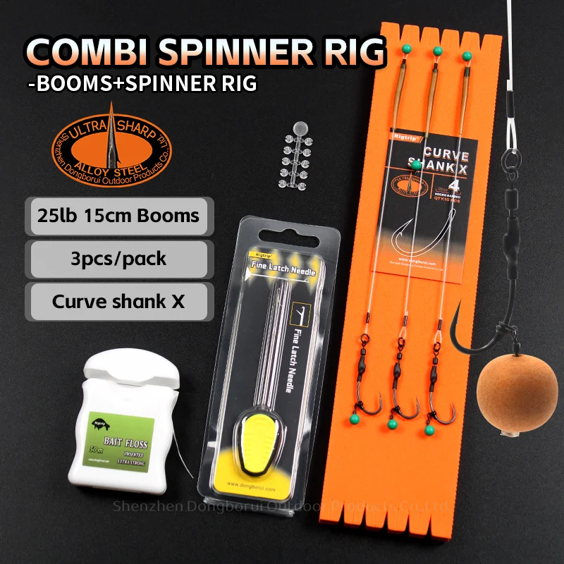 Kit de pesca de carpa con anzuelo y accesorios