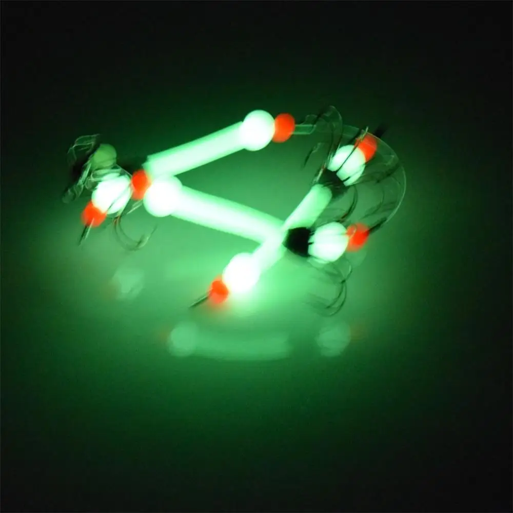 Señuelo luminoso biónico con anzuelo calamar para pesca nocturna - imagen 4