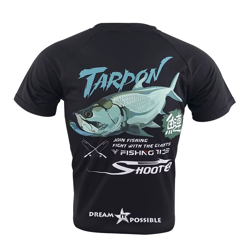 Camiseta protección solar pesca – Manga corta secado rápido hombre