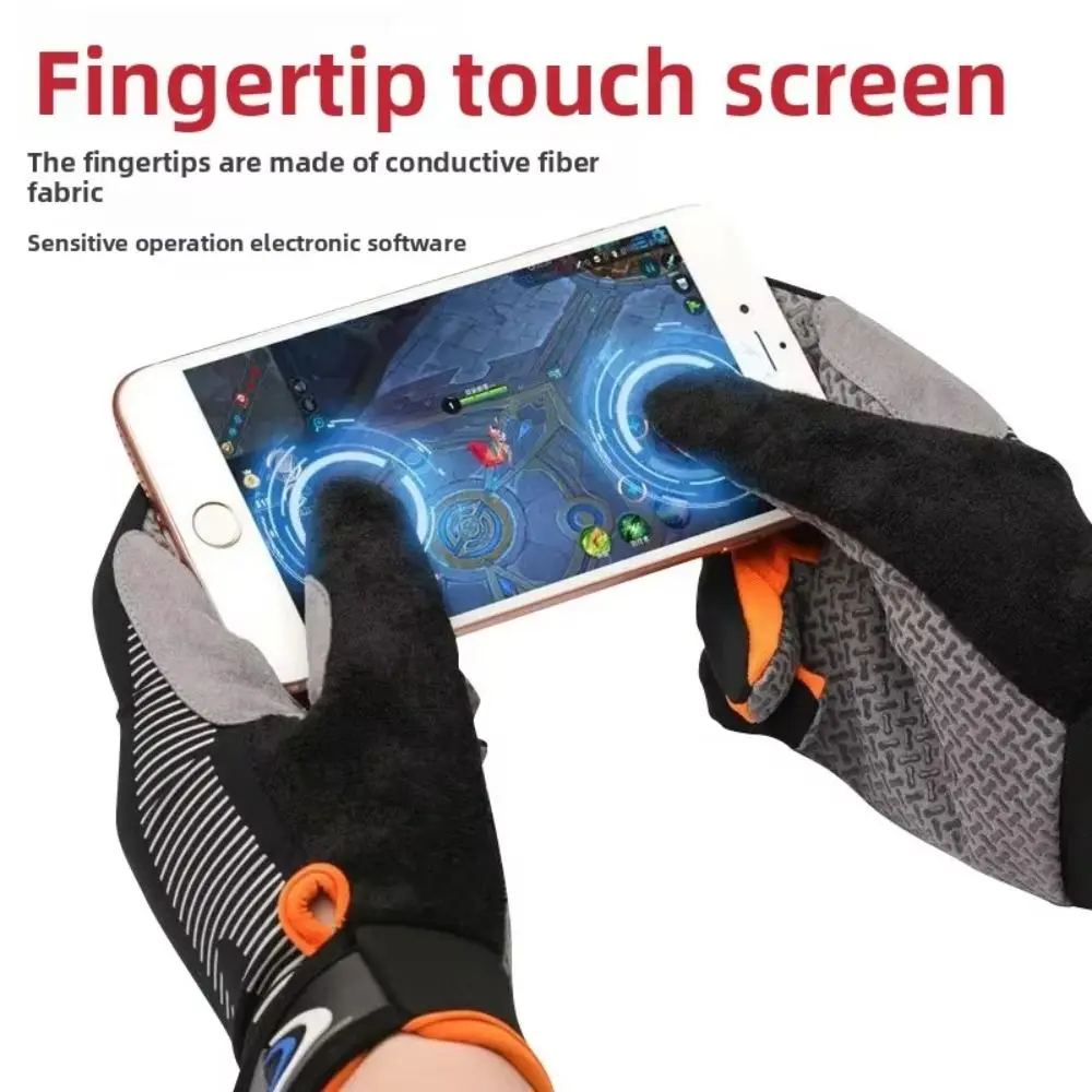 Guantes de pesca antideslizantes con pantalla táctil, dedo completo - imagen 3