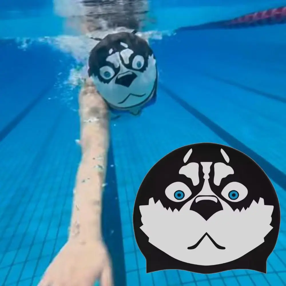 Gorro de natación de silicona elástico para piscina canina - imagen 3