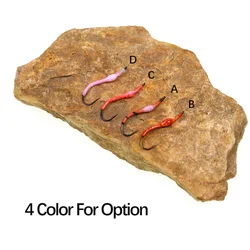 ICERIO Squirmy Worm luminosa – Mosca artificial epoxi para trucha