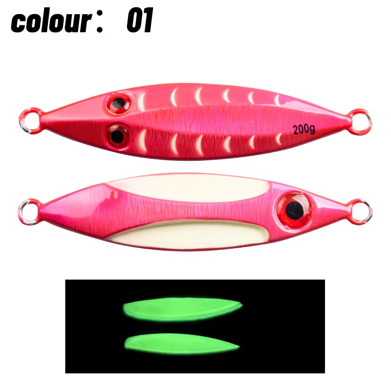 Gran Metal Vertical – Jig 3D láser luminoso para jigging de atún