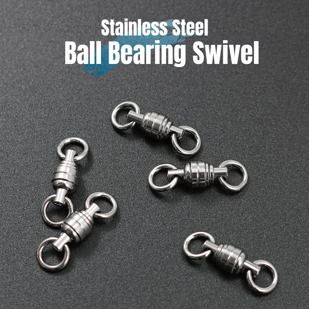 Anzuelo giratorio JIGGING PRO de acero inoxidable con rodamientos de bolas