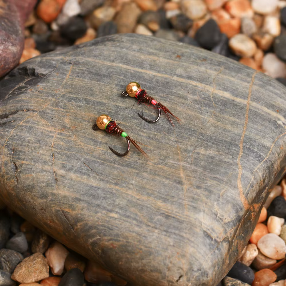 ICERIO Ninfa Jig Head UV – hundimiento rápido para trucha e insectos - imagen 3