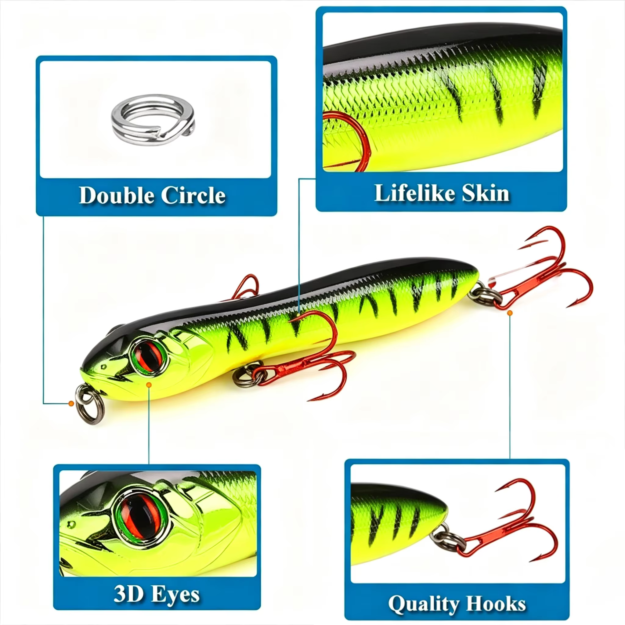 Señuelo Pencil para Pesca en Agua Dulce y Salada - imagen 2