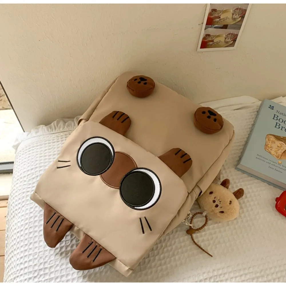 Mochila escolar impermeable gran capacidad Gatito siamés
