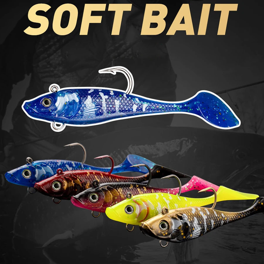 Swimbait T-Tail con spinner blade para lucio y trucha - imagen 4