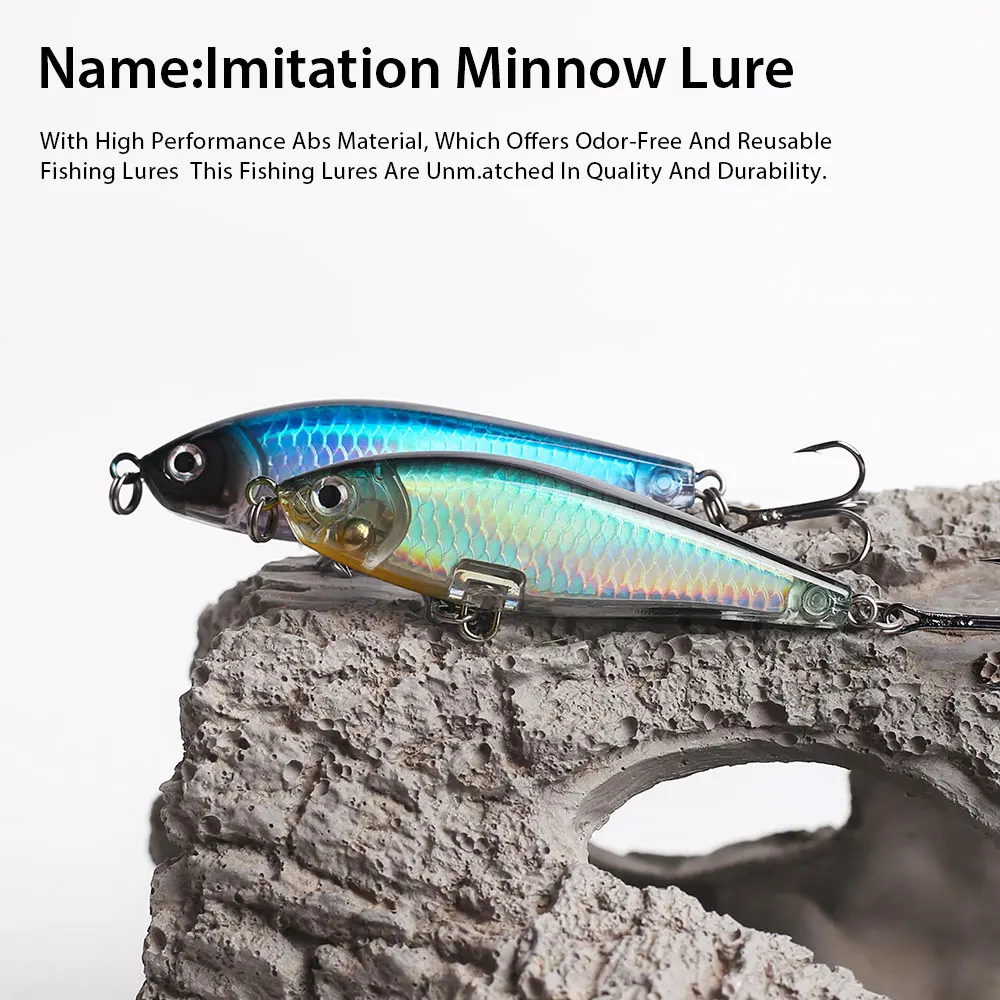 Hanlin Minnow 7cm Wobbler biónico para lubina flotante - imagen 3