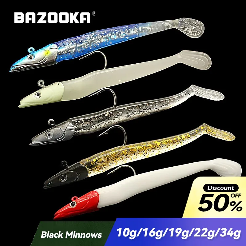 Jig Vib Bazooka – Pececillo blando hundido para lubina y lucio
