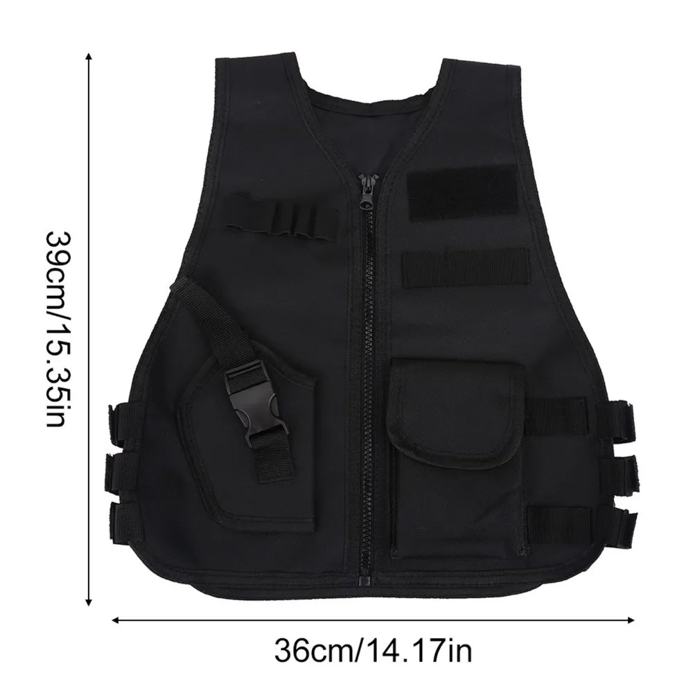 Chaleco táctico para niños en color negro