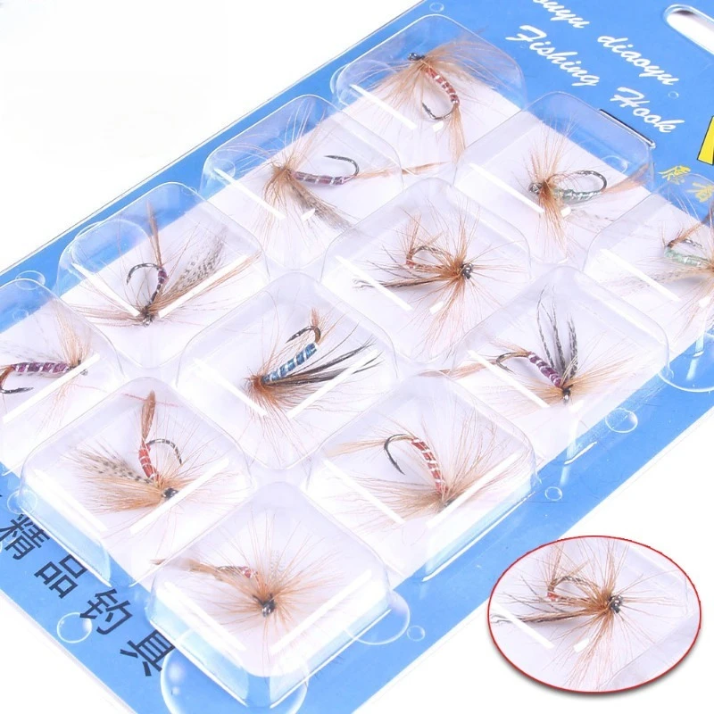 Anzuelos de mosca fluorescentes con pluma para imitar mosquito - imagen 5