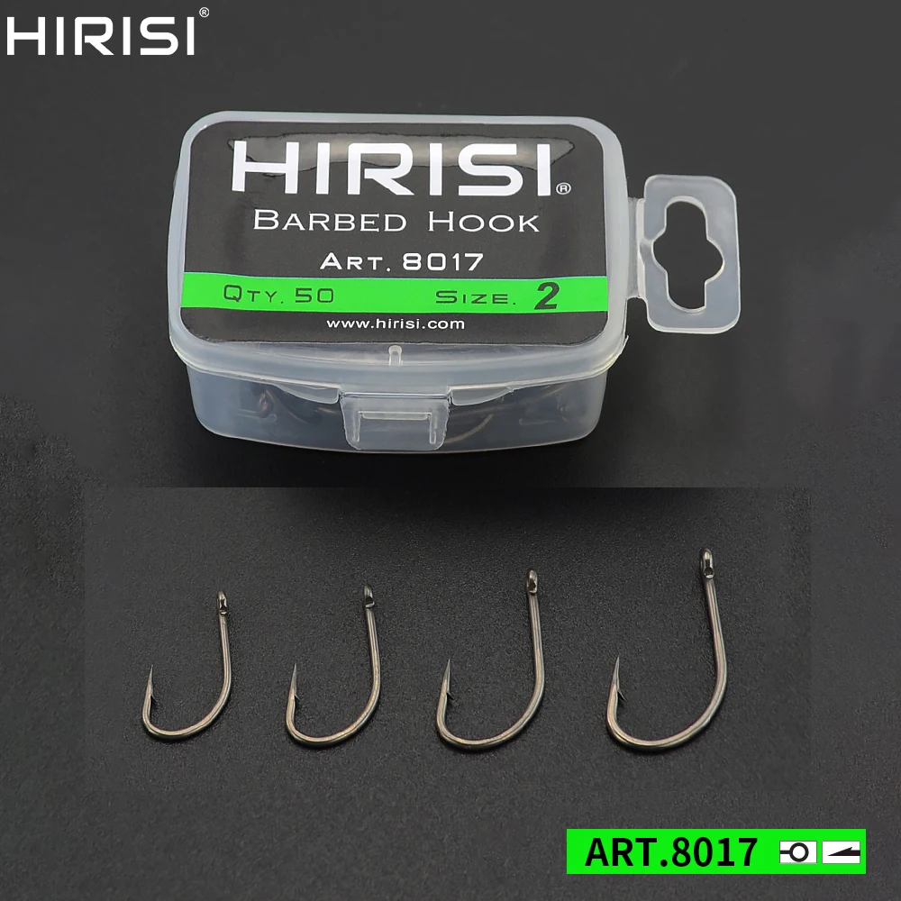 Anzuelos de carpa Hirisi – Acero inoxidable alto carbono con púas