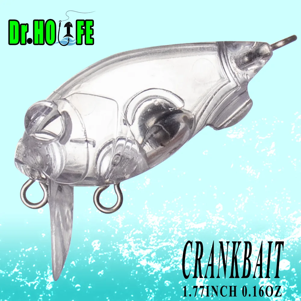 Dr.Holife crankbait flotante sin pintar para bricolaje de pesca