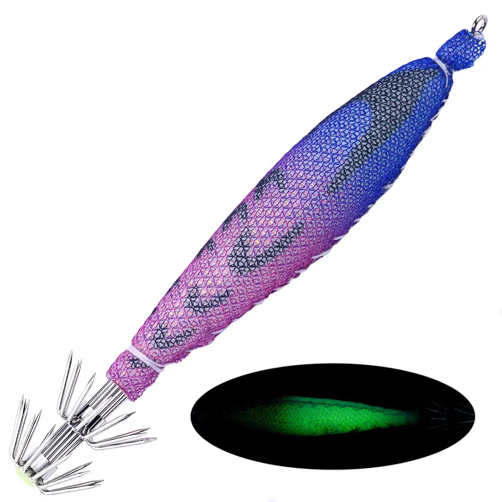 Jigs luminosos para calamar horizontales de agua salada - imagen 2