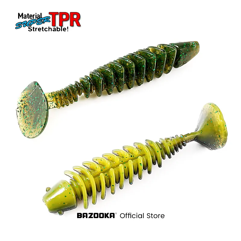 Bazooka Gusanos de Silicona Flexible Swimbait TPR - imagen 3