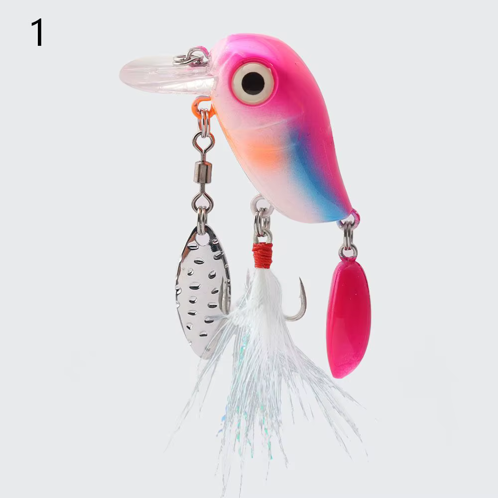 Cucharilla Giratoria de Pesca con Anzuelo Triple - imagen 4