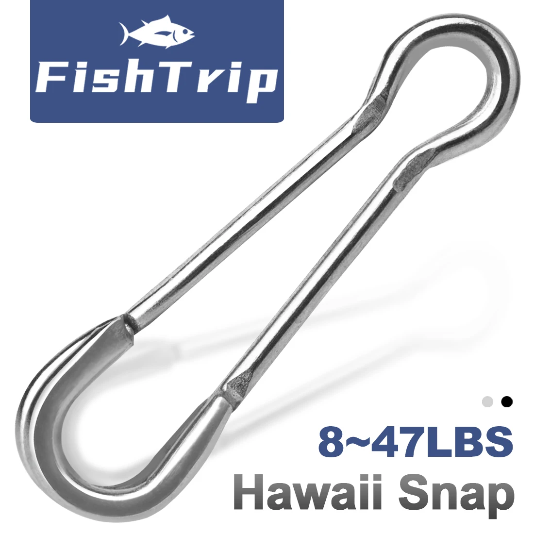 FishTrip Snap Hawaii – Mosquetón rápido de acero inoxidable