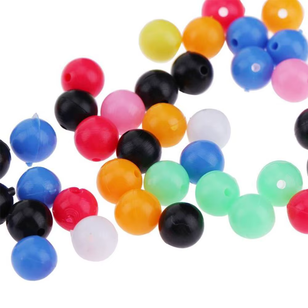 Perlas flotantes doble taladro para montajes de pesca - imagen 3