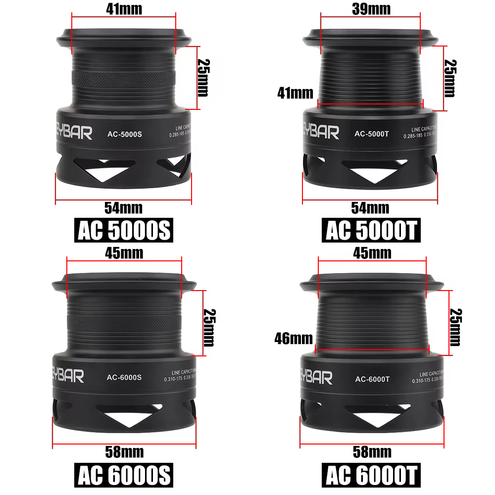 Carrete W.P.E AC 5000/6000 7+1 rodamientos 5.1:1 para pesca de carpa - imagen 2