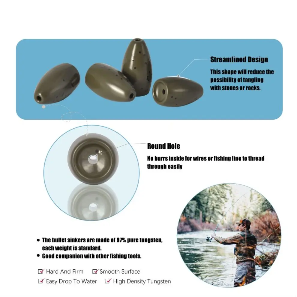 Plomos Elite TG para pesca de lubina en agua dulce - imagen 4