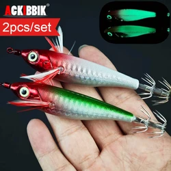 Ackibbik señuelos luminosos para calamar, camarón y langostino