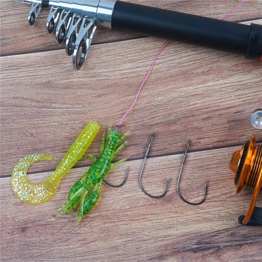 Anzuelos Baitholder 9KM – Doble púa para Texas, Drop Shot y Neko Rig - imagen 4