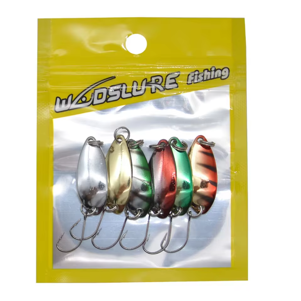 Walk Fish Spinner - cucharas para hielo 2,5 g, 32 mm, un solo gancho