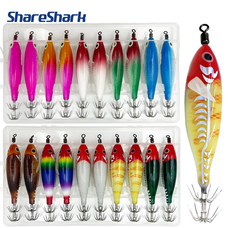 ShareShark señuelo de pulpo luminoso para pesca en el mar - imagen 3