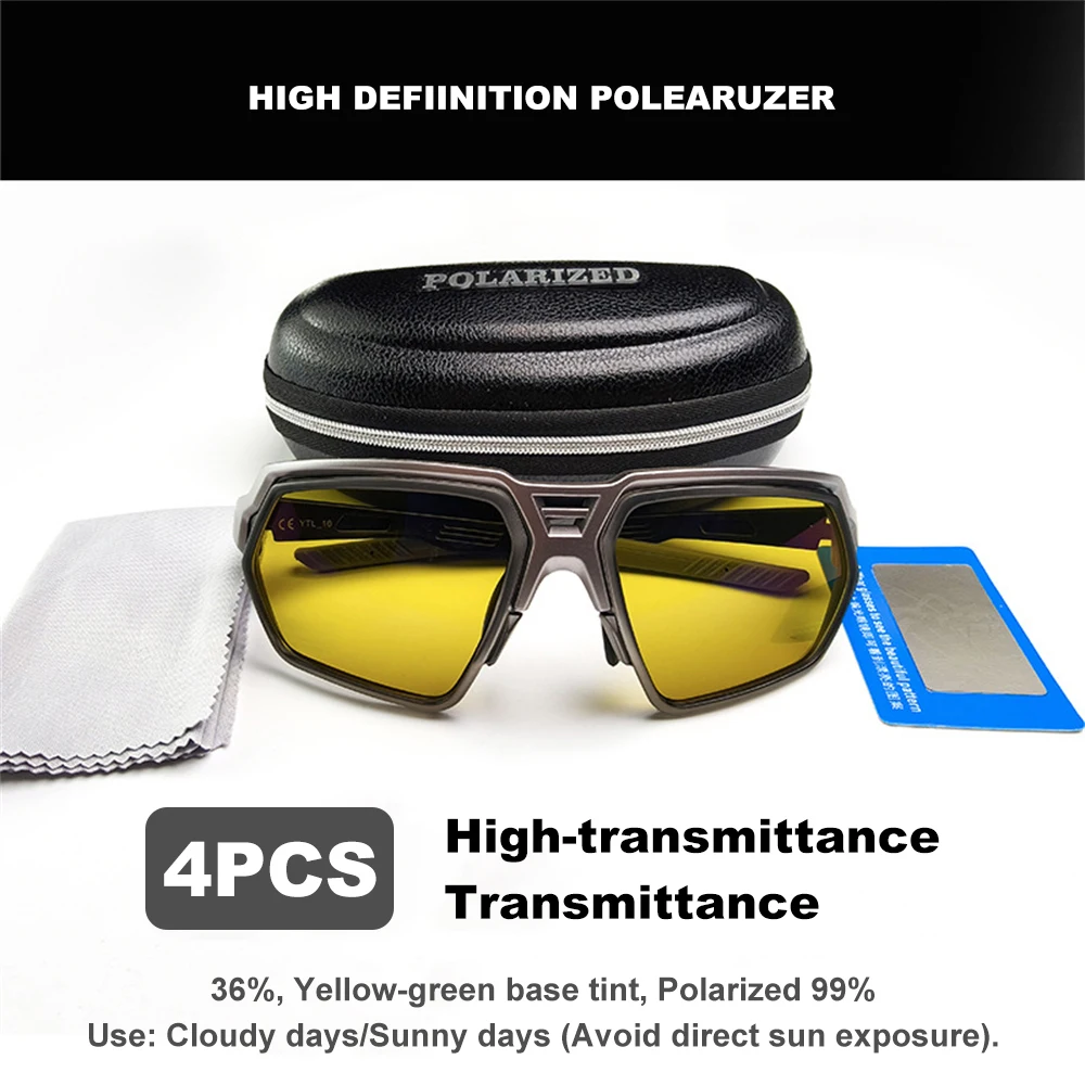 Gafas de sol polarizadas UV400 para pescar: lentes HD espejo azul